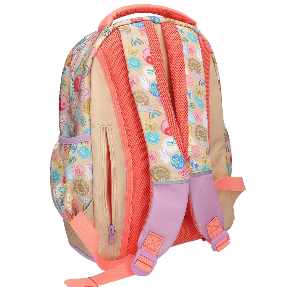 Girl Power Skoletaske, Lilla/Koral