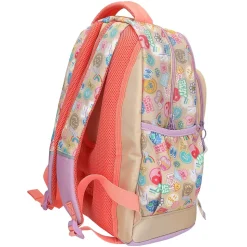 Girl Power Skoletaske, Lilla/Koral