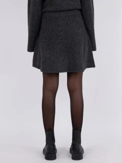 Gisa Striknederdel, Antracit, 40