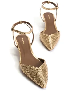 Givia 40 Højhælede Sko, Gold, 39