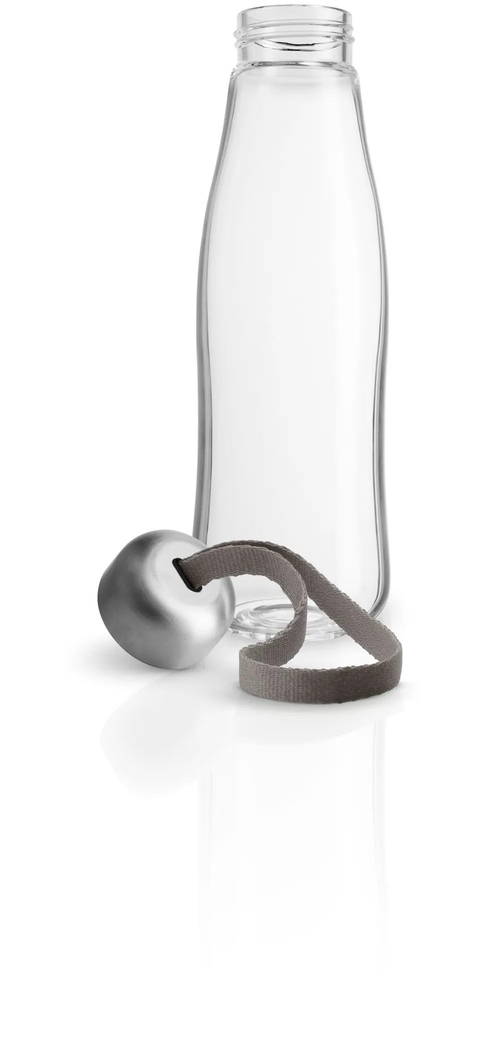 Glasdrikkeflaske, Taupe, 500 ml