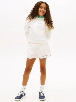 Glitter Tommy Shorts, Ancient White, 164 cm