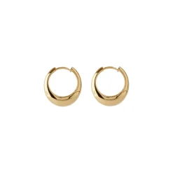Globe Huggies Øreringe, Gold Plated