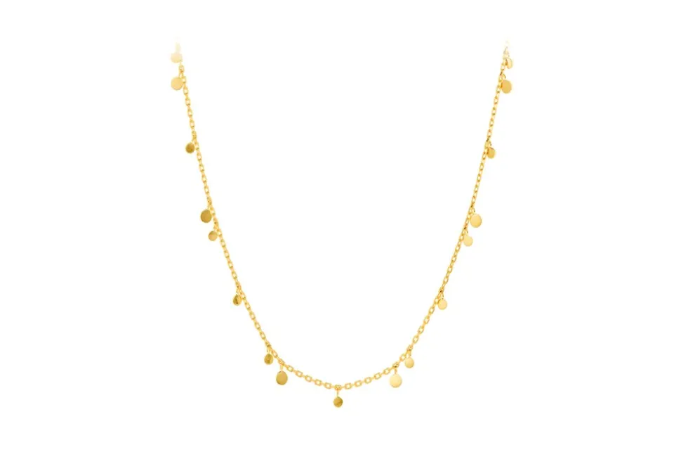 Glow Halskæde, Gold Plated, 40-46 cm