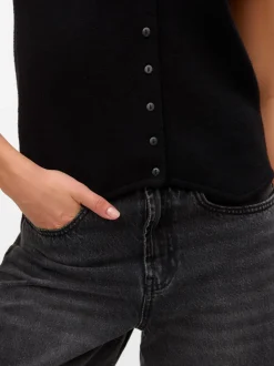 Gold Vest, Black, XL