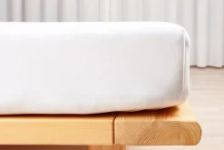 Gots Jersey Boxlagen, Hvid, 180x200x35 cm