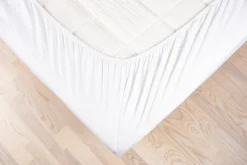 Gots Jersey Boxlagen, Hvid, 180x200x35 cm