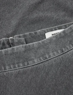 Grey Denim Stelly C Lang Nederdel, Grå, 34