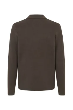 Guna Half Zip Striktrøje, Turkish Coffee, S