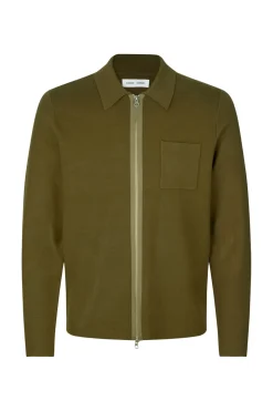 Guna Zip Striktrøje, Dark Olive, L