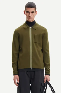 Guna Zip Striktrøje, Dark Olive, L