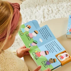 Gurli Gris På Cykeltur - Bog Med Træfigurer