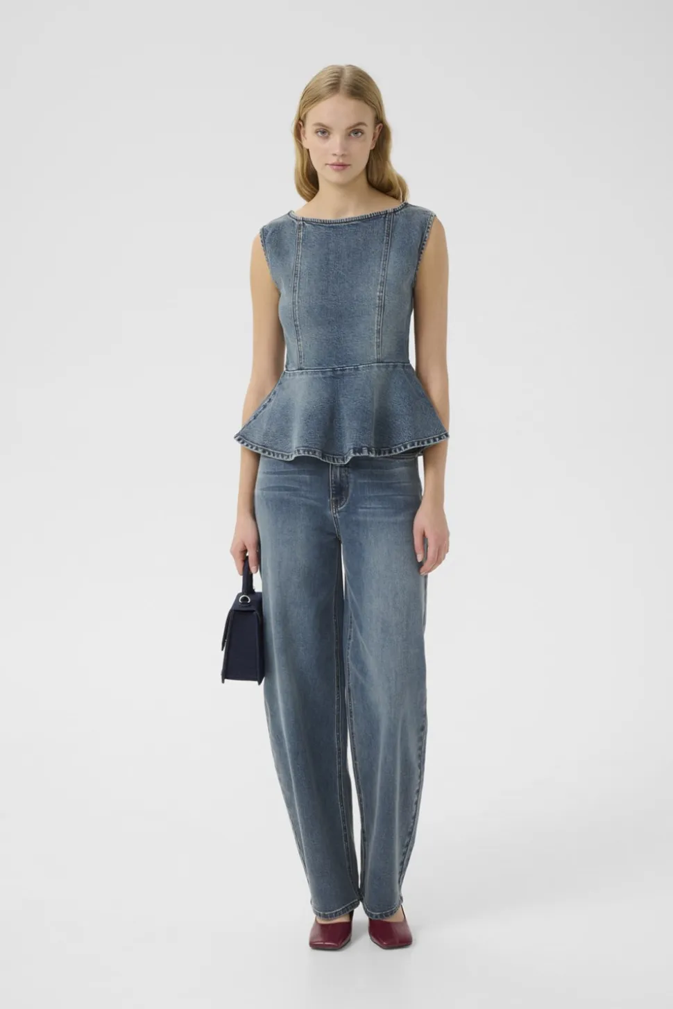 GZviva Vest, Vintage Blue Denim, 36