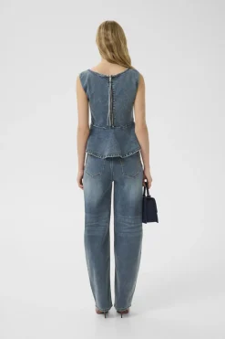 GZviva Vest, Vintage Blue Denim, 36