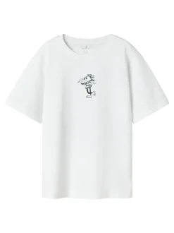 Habo T-shirt, Bright White, 134-140 cm