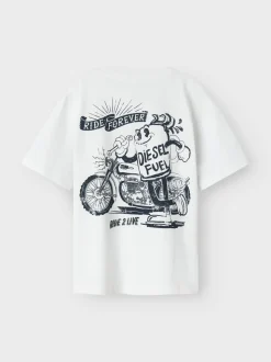 Habo T-shirt, Bright White, 134-140 cm