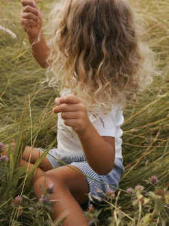 Halfdan Loose Shorts, Zen Blue Coconut Milk, 122 cm