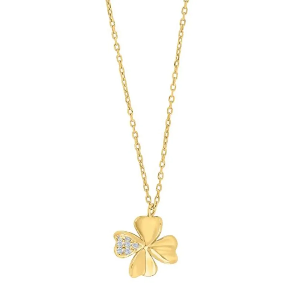 Halskæde med Vedhæng, Guld, 42 cm