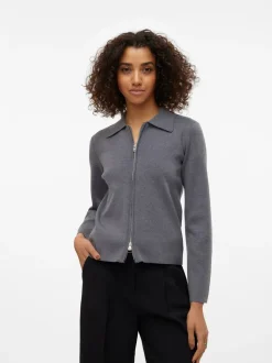 Hanna Cardigan, Dark Grey Melange, S