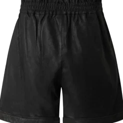 Hannah Lædershorts, Black, 42