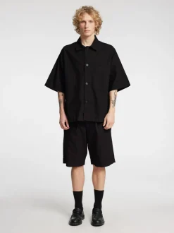 Harki Kortærmet Overshirt, Black, M