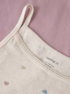 Hearts Strap 2-pak Undertrøje, Peyote Melange, 134-140 cm