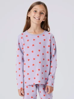 HeartsNatsæt, Lavender Gray, 86-92 cm