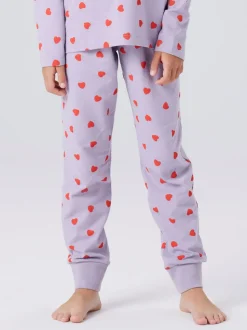 HeartsNatsæt, Lavender Gray, 86-92 cm