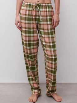 Heat Natbukser, Green Blush Checks, 36