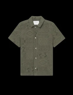 Hector Lace Skjorte, Olive Night, M