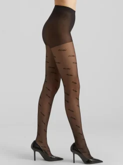 Hello Strømpebukser, Sort, L/XL