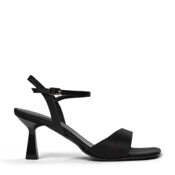 Helma Højhælede Sandaler, Black Satin, 39