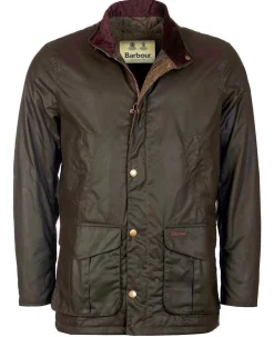 Hereford Wax Jakke, Olive, M