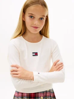 Heritage Flag Rib Bluse, Ancient White, 164 cm