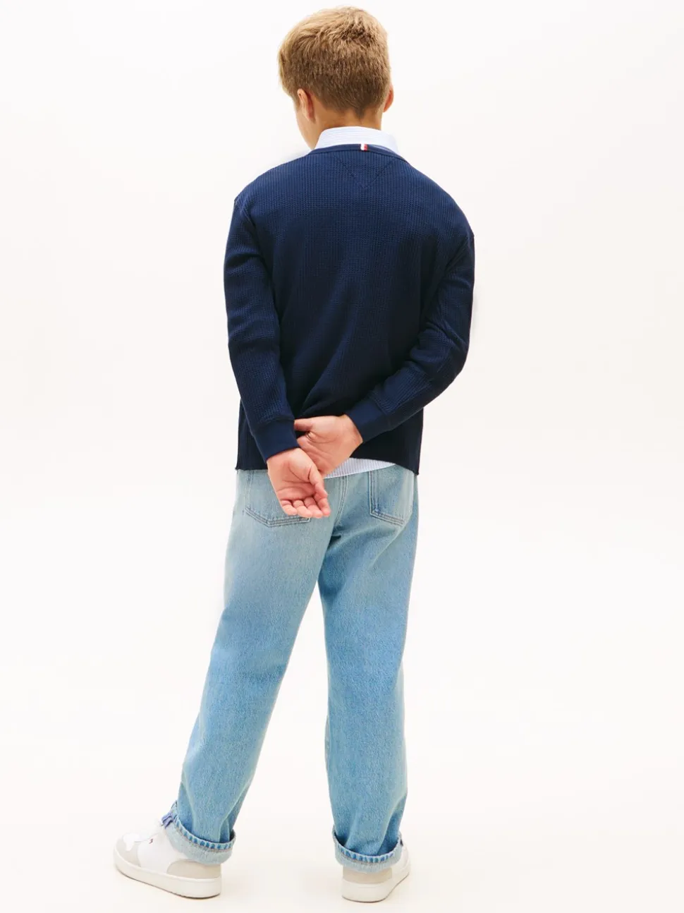 Heritage Henley Bluse, Dark Night Navy, 164 cm