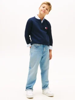 Heritage Henley Bluse, Dark Night Navy, 164 cm