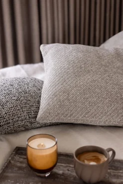 Herringbone Pude, Cloudy Grey, 50x70 cm