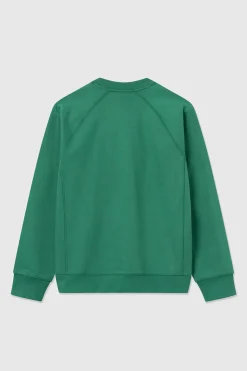 Hester Shatter Logo Sweatshirt, Bright Green, L