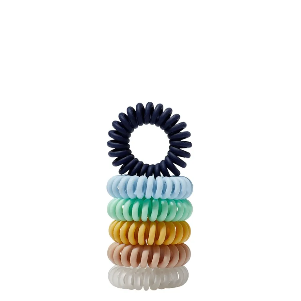 Hold On Tight Hair Rings 6-Pack, Blue/Green