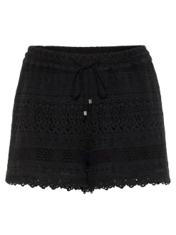Honey Lace Shorts, Black, S
