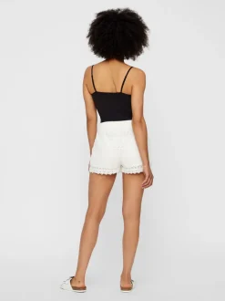 Honey Lace Shorts, Snow White, M