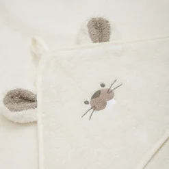 Hooded Babyhåndklæde, Egret