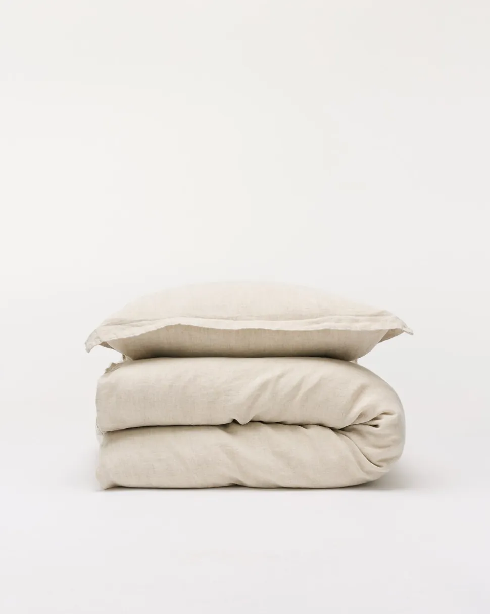 Hørsengetøj, Natur, 140x220 cm