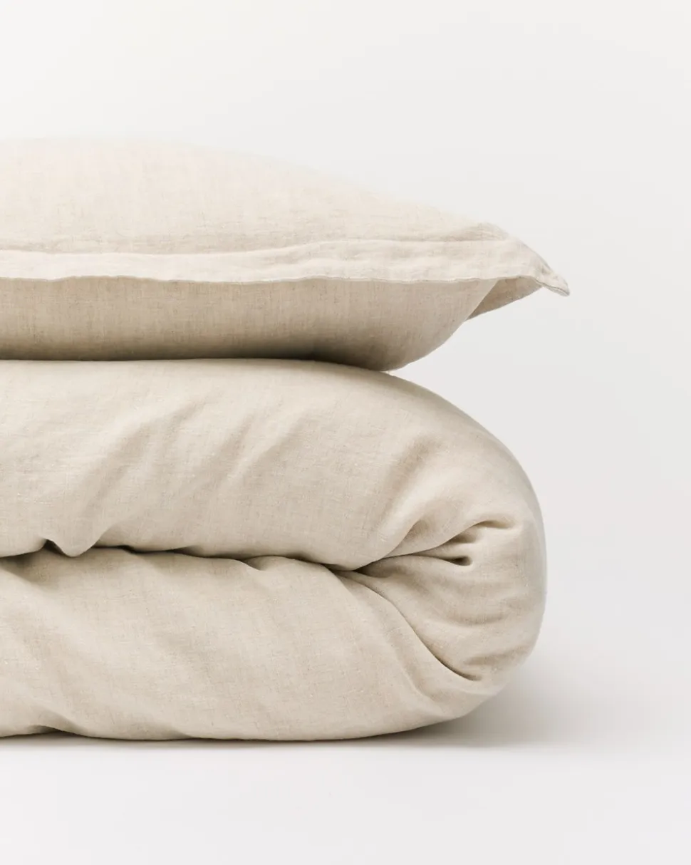 Hørsengetøj, Natur, 140x220 cm