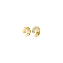 Hudsyn 2-pak Ear Cuffs, Gold Plated