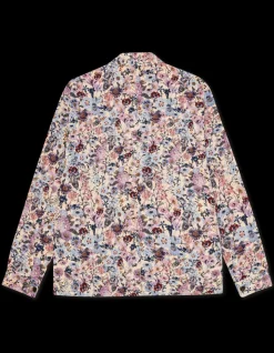 Hugh Jacquard Overshirt, Ivory, XL