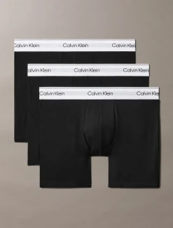 Icon Cotton Stretch 3-pak Boxerbriefs, Black/Black/Black, 3XL