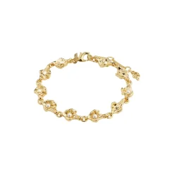Inaya Recycled Armbånd, Gold Plated, 16,5 cm