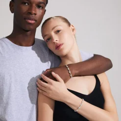 Inaya Recycled Armbånd, Silver Plated, 16,5 cm