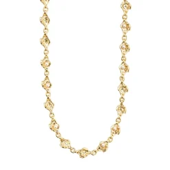 Inaya Recycled Halskæde, Gold Plated, 38 cm